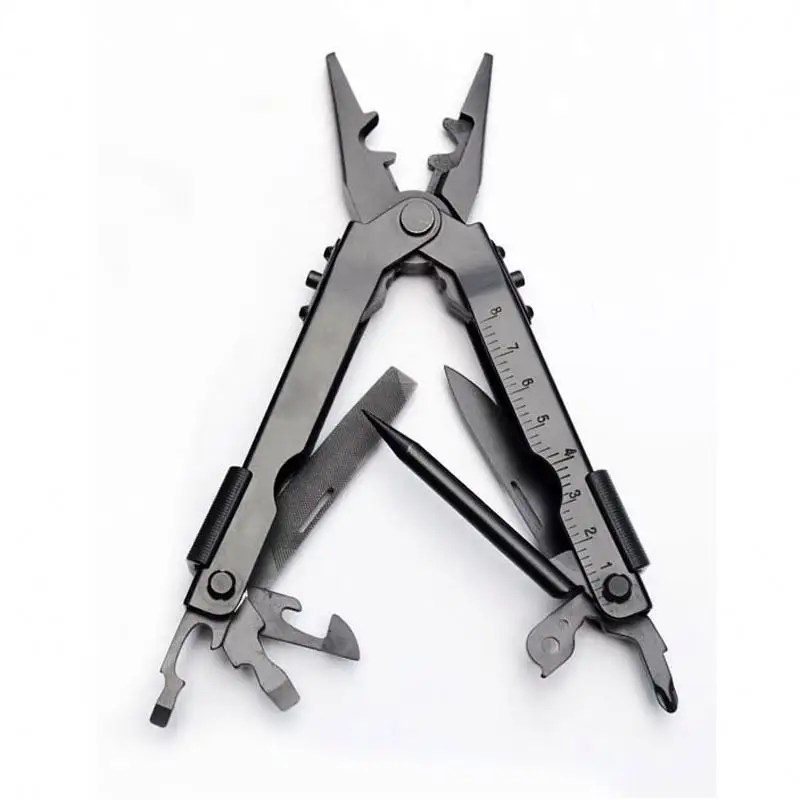 All-Steel Multifunctional Multi function Tool Telescopic Pliers Head Multitool Outdoor Camping Emergency Ring Pliers