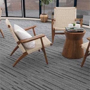 Dalles de moquette économiques et faciles à installer pour bureau et maison, 100*25, <span class=keywords><strong>boucle</strong></span> en velours, amortissement acoustique, support en nylon et PVC - Product Image 5