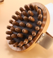 Outil de massage en bois, brosse corporelle sèche pour le soin de la peau, outil Gua Sha, masseur corporel manuel anti-cellulite, brosse de drainage lymphatique