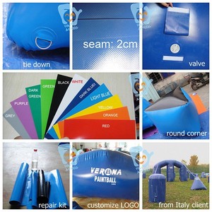 Búnkeres Inflables Personalizados de 1.5M a 2.5M de Altura para Exteriores e Interiores, para Juegos de Tiro con Arco de Espuma y Campos de Paintball - Product Image 6