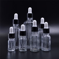 Klare Glas-Probenfläschchen 5ml 10ml 15ml 20ml 30ml 50ml, Leere Fläschchen für Parfüm- und Kosmetiköl-Proben