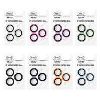 Protection d'objectif de caméra en verre avec anneau métallique de précision, protecteur d'objectif individuel pour iPhone 16 Pro MAX CD Lines