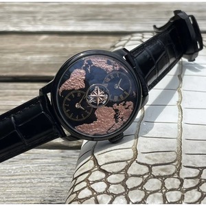 Montre haut de gamme pour homme avec mouvement multifonction, affichage précis de la double fuseau horaire, affichage précis de la différence horaire - Product Image 2