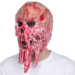 Máscara de Látex Divertida y Realista de Cabeza Completa con Efecto de Carne Fluida, Suave y Cómoda para Halloween, Cosplay, Disfraces, Fiestas y Escenarios - Product Image 2