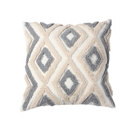 Housse de coussin carrée brodée 45x45, coussin de canapé, salon, taille, taie d'oreiller, housse de coussin de lit
