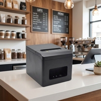 Imprimante thermique de reçus haute vitesse 80 mm USB LAN pour tickets de cuisine, factures, caisses de supermarchés et restaurants (POS)