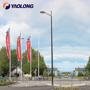 <span class=keywords><strong>Lampadaire</strong></span> en acier à bras unique 20ft 25ft 30ft 40ft aluminium LED <span class=keywords><strong>lampadaire</strong></span> en métal durable à énergie solaire - Product Image 6