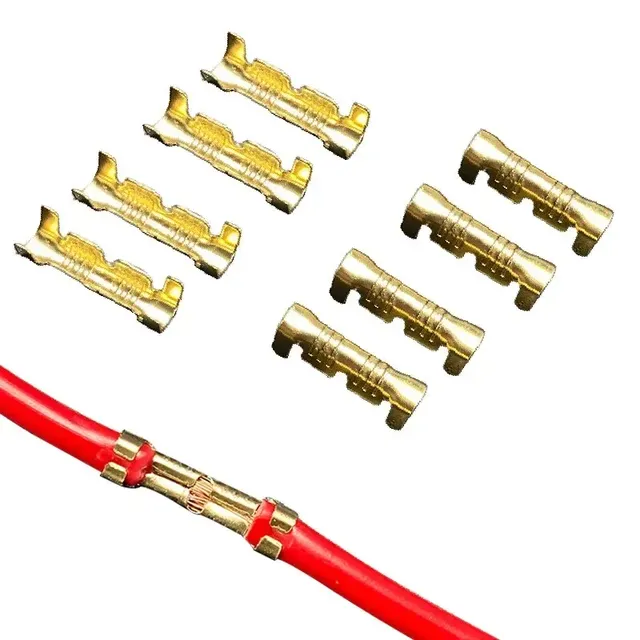 50pcs/100pcs/200pcs Automotive Docking Terminal U Type Tab 0.3 1.5mm2 Terminal Block Connector Double