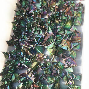 Pyramide bismuthe naturelle en cristal <span class=keywords><strong>de</strong></span> quartz brut, spécimen minéral, fausse couleur arc-en-ciel, - Product Image 6