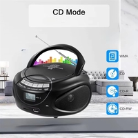 Mini lecteur CD portable haute fidélité AM/FM à chargement par le haut avec haut-parleur intégré, radio MP3 et boombox