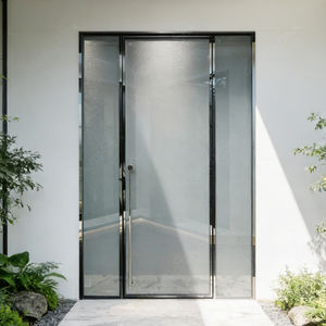 <span class=keywords><strong>Puerta</strong></span> Batiente de Diseño Moderno y Alta Calidad, Fabricada <span class=keywords><strong>a</strong></span> <span class=keywords><strong>Medida</strong></span> en Fábrica, <span class=keywords><strong>Puerta</strong></span> Batiente de Doble Panel de Aleación de Aluminio con Vidrio - Product Image 1