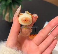 Nouveau porte-clés tendance mignon chat de dessin animé 3D en PVC étanche, jouet patte de chat, breloque de sac, pendentif pour clés de voiture