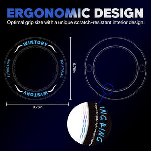 Anneau lumineux disques volants pour anneau LED plastique main lancer <span class=keywords><strong>Boomerang</strong></span> jouet pour extérieur parent-enfant sport vide anneau coeur - Product Image 5