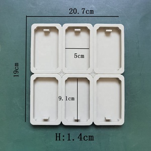 6 cavités 3D bricolage Silicone argile tablettes aromathérapie moules suspendus ornements cire <span class=keywords><strong>moule</strong></span> bougie savon artisanat accessoires fabrication outil - Product Image 2