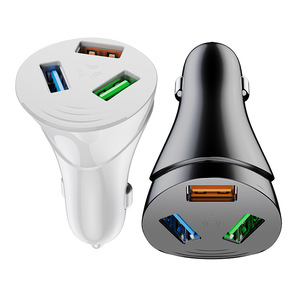 2021 New High-quality Hot-selling Waltz Car Charger 3 USB QC3.0 35W Car Charger for Apple, Samsung, Huawei, LG, HTC, Xiaomi - Product Image 1