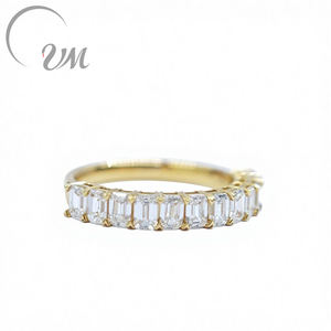 Anillo de Boda de Platino PT900 con Diamante Cultivado en Laboratorio de Corte Ovalado, Engaste de Puntas, para Unisex/Hombres/Mujeres, Uso Diario, Estilo Minimalista, Joyería UM - Product Image 1