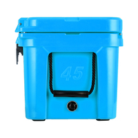 Glacière isotherme moderne en PE rotomoulé 65QT/65L, étanche, avec logo imprimé personnalisé, idéale pour aliments, boissons et canettes de vin – Meilleures ventes