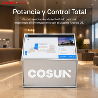Kiosque interactif d'orientation intérieur avec SDK, terminal de navigation intelligent en arabe pour bâtiments commerciaux (verre et métal)