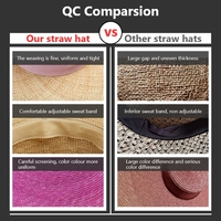 Shinehats 2024 OEM lujo verano fabricantes sombreros Chapeau mujer señoras mujeres hecho a mano ala ancha Panamá sombrero de paja