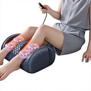 Masajeador de Piernas Automático para el Hogar, con Compresión Caliente para Pantorrillas y Plantas de los Pies, Amasamiento y Reflexología de Pierna Completa, Control de Tiempo - Product Image 1