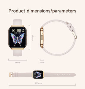 <span class=keywords><strong>Montre</strong></span> connectée pour femme, design super fin de 1,75 pouce, appels Bluetooth, assistant vocal, moniteur, <span class=keywords><strong>montre</strong></span> connectée IP68 - Product Image 6