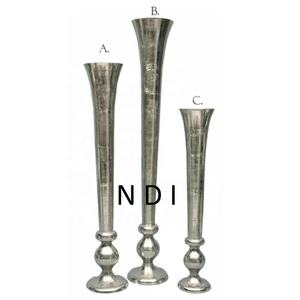 Set Of 2 Homemade Furniture <b>Accessories</b> Decorative Metal Flower Items For Home <b>Bedroom</b> Dining Room Decorative Side Flower Vases - Product Image 3