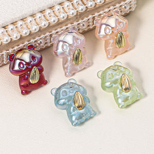 ลูกปัดเรซินรูปมีรูตรงรูปหนูแฮมสเตอร์ลายการ์ตูนน่ารักสำหรับอุปกรณ์เสริมโซ่โทรศัพท์มือถือวัสดุทำด้วยมือแบบ DIY - Product Image 2