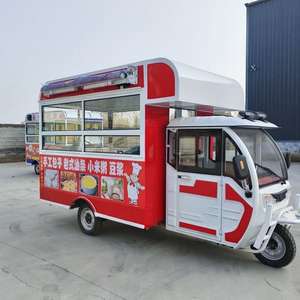 Carretto Mobile per Caffetteria Completamente Attrezzato, Rimorchio per Fast Food, Triciclo Elettrico con Telaio in Acciaio Inox, Capacità Personalizzabile - Product Image 3