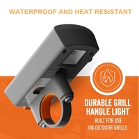Lampe de gril de barbecue LED haute puissance rechargeable USB-C pour poignée de gril, capteur de mouvement rotatif, allumage et arrêt automatiques
