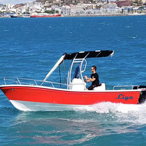 Liya de 5 m a 7.6 m Embarcación de Doble Casco de Fibra de Vidrio Estilo Panga Yamaha para Pesca y Trabajo Sin Motor - Product Image 5