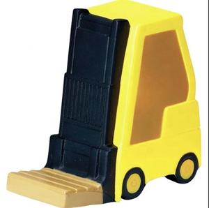 Logotipo personalizado Regalos promocionales PU Espuma Carretilla elevadora Bolas de estrés Carretilla elevadora en forma de bola para aliviar el estrés - Product Image 1