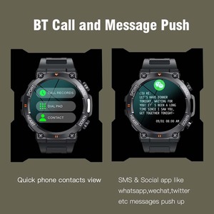 Montre connectée SENBONO K56PRO pour hommes, grand écran, appels Bluetooth, étanche, moniteur de fréquence cardiaque, mode sport, montre connectée de sport pour l'extérieur - Product Image 2