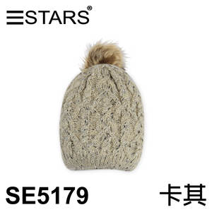 Bonnets en acrylique de ski en plein air pour l'hiver vente en gros chapeaux épais bonnets chauds tricotés souples à revers - Product Image 4