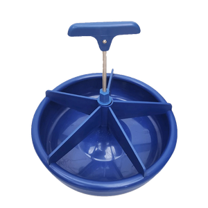 5-vakken ronde kunststof kraam- en voederbak voor biggen op de varkenshouderij - Product Image 5