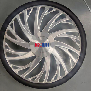 Volant en alliage d'aluminium forgé sur mesure de 15 pouces, finition argent/brosse dorée/chrome, pour voiture classique - Product Image 6