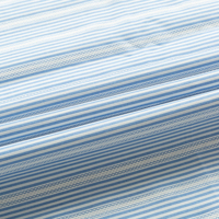Tissu tissé rayé jacquard torsadé personnalisable, teint en fil, pour vêtements, en polyester, coton et lyocell