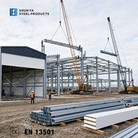 Construction de charpente en acier préfabriquée, structure en acier galvanisé pour entrepôt, atelier, bâtiment industriel