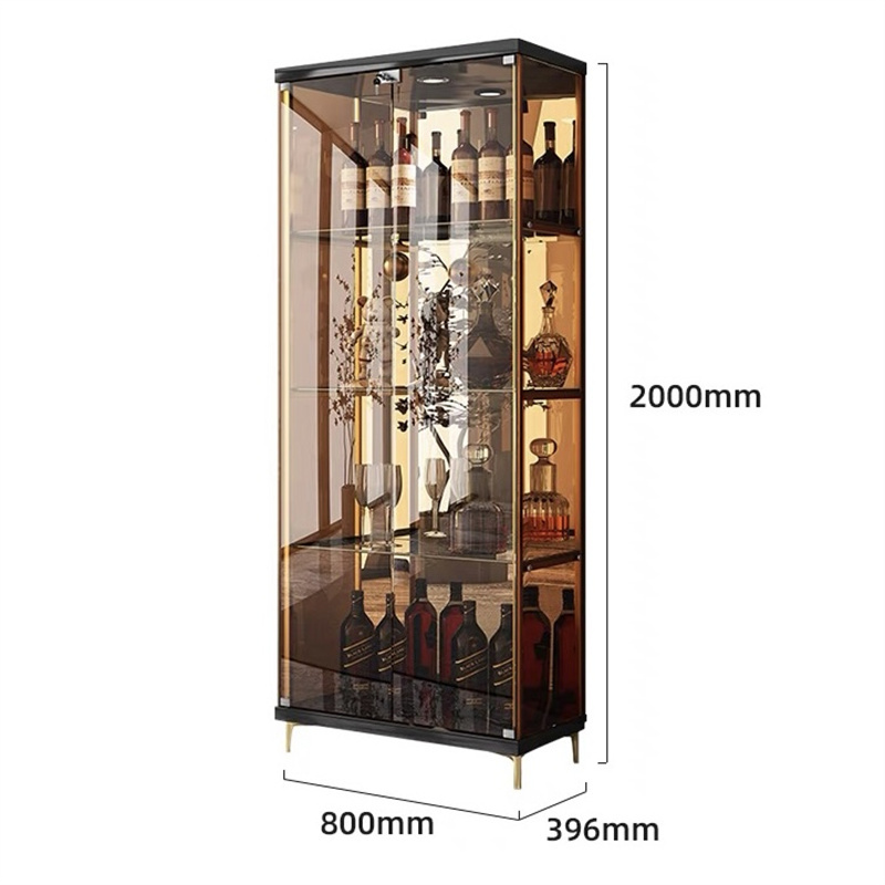 2025 Glass Display Cabinet Alcohol and