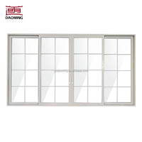 Porte coulissante battante extérieure en aluminium, moderne, étanche, avec serrure à intelligence artificielle pour la sécurité