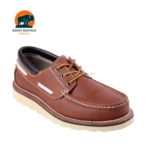 Rocky Buffalo Full Grain Leather Deodorant Insole Extra Hard Rubber Out Sole Low Cut Safety Shoes With Steel Toe