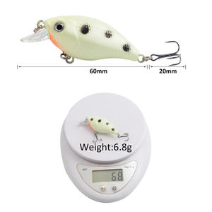 Leurre crankbait Rocking Little Fatty 60mm 6.8g pour la pêche au bar en eau moyenne - Product Image 1
