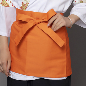 Delantal Corto de Chef para <span class=keywords><strong>Restaurante</strong></span> Japonés de Sushi, Cafetería, Tienda de Té con Leche, Camarero, Trabajo de Cocina - Product Image 1
