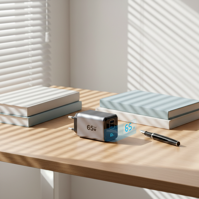 KYT 65W PD3.1 Fast Charging Dual USB-C Ports GaN Material Laptop & Phone Wall Charger