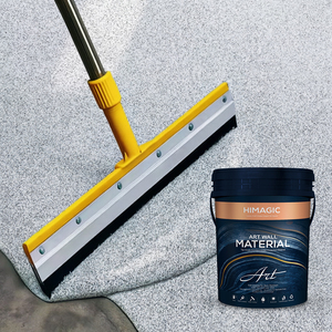 Pintura Epóxica de Dos Componentes <span class=keywords><strong>Autonivelante</strong></span> Impermeable para Pisos de Arena Coloreada, Revestimiento Líquido con Brocha para Pisos de Concreto - Product Image 1