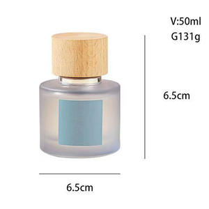 زجاجة عطر بخاخ عتيقة فارغة 30 مل 50 مل 100 مل للبيع بالجملة، زجاجات عطر زجاجية مستديرة 50 مل بلون أخضر مدخن، أحمر، أزرق، ومصنفرة - Product Image 3
