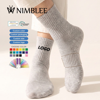 Chaussettes personnalisées pour le personnel, chaussettes décontractées confortables, chaussettes de style de vie, fabricant OEM ODM en gros, chaussettes de padel respirantes en maille, marque privée