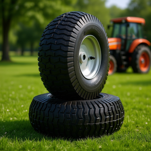 Pneu de tondeuse à gazon 15x6-6 pneumatique avec moyeu centralisé de 3 pouces pour tondeuses autoportées et tracteurs - Product Image 2