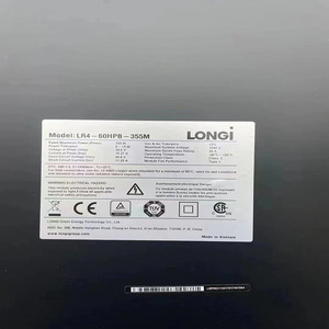 แผงโซลาร์เซลล์โมโนคริสตัลไลน์ Longi 355w 360w แบบฮาล์ฟเซลล์ 120 เซลล์ กรอบสีดำ สำหรับใช้ในที่อยู่อาศัยและเชิงพาณิชย์ - Product Image 3