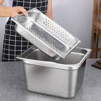 Gewerbliche Küche Lebensmittel Gastronomie Perforierte Behälter Edelstahl Steam Food GN Pan Buffet Warmer