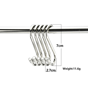 Dây Hình Thành Thép Không Gỉ S Hình Móc Áo Móc Với Nắp An Toàn Cửa Nhà Bếp Trở Lại Treo Móc - Product Image 5